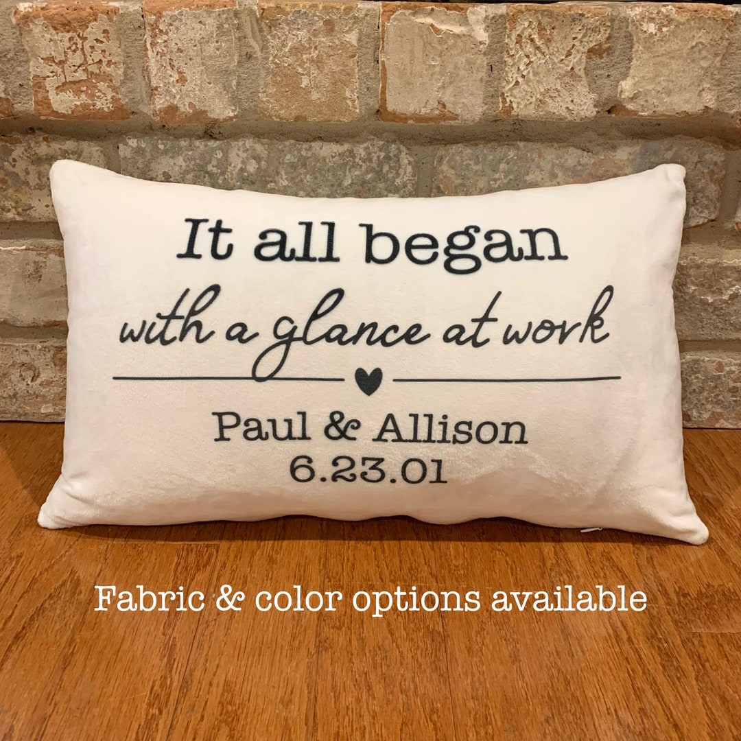 It all began personalized pillow hotsell