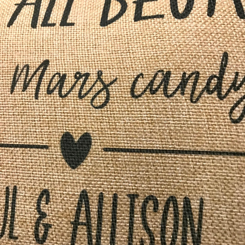 Personalized It All Began Throw Pillow Bridal Shower Wedding Etsy