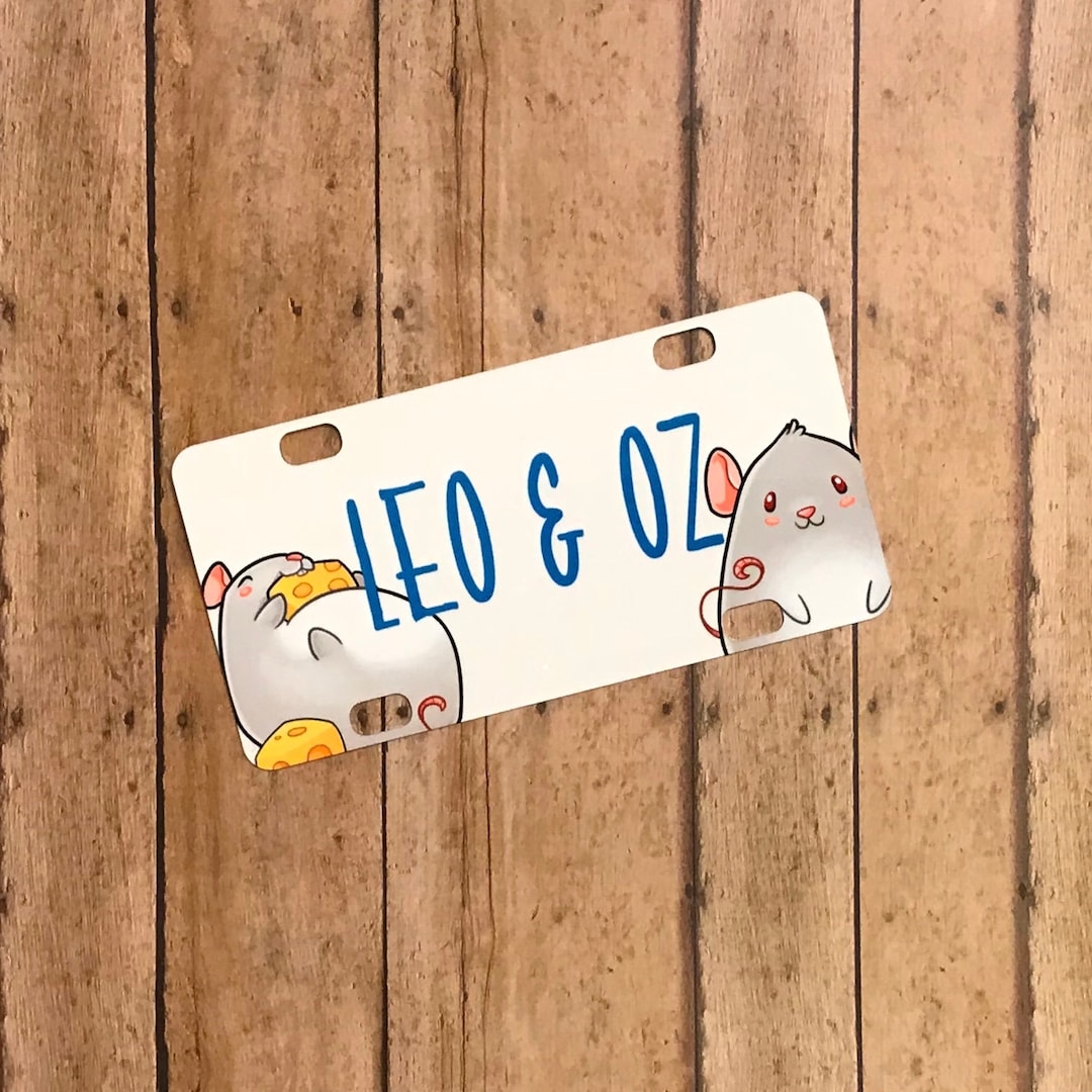 Personalized Rat or Mouse Name Plate Tag Small Animal Cage - Etsy
