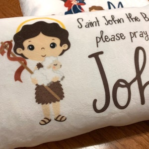 Personalized Saint Prayer Pillow for Kids / Hail Mary / Lord's Prayer ...