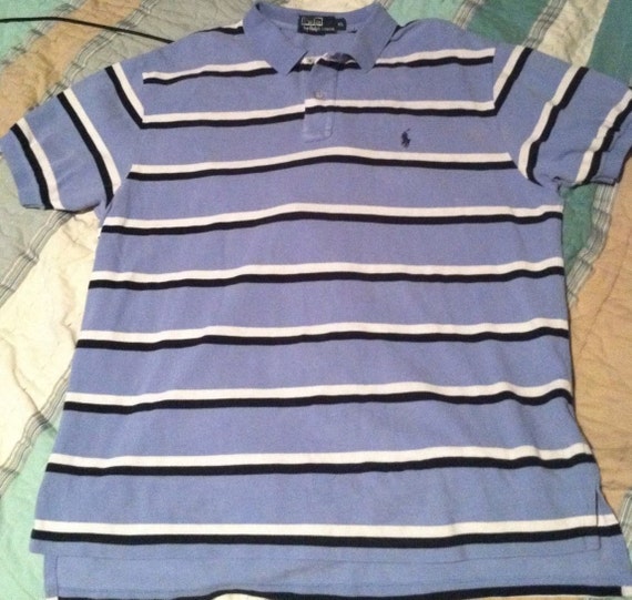 ralph lauren blue striped shirt