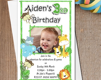 10 Personalised Girl Boy Ladybirds /& Bees Birthday Party PHOTO Invitations N176