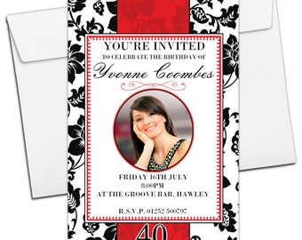 10 Personalised Girl Boy Ladybirds /& Bees Birthday Party PHOTO Invitations N176