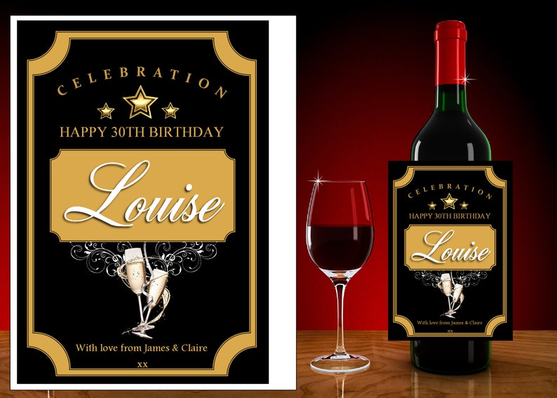 Personalised Happy Birthday Wine / Champagne / Prosecco