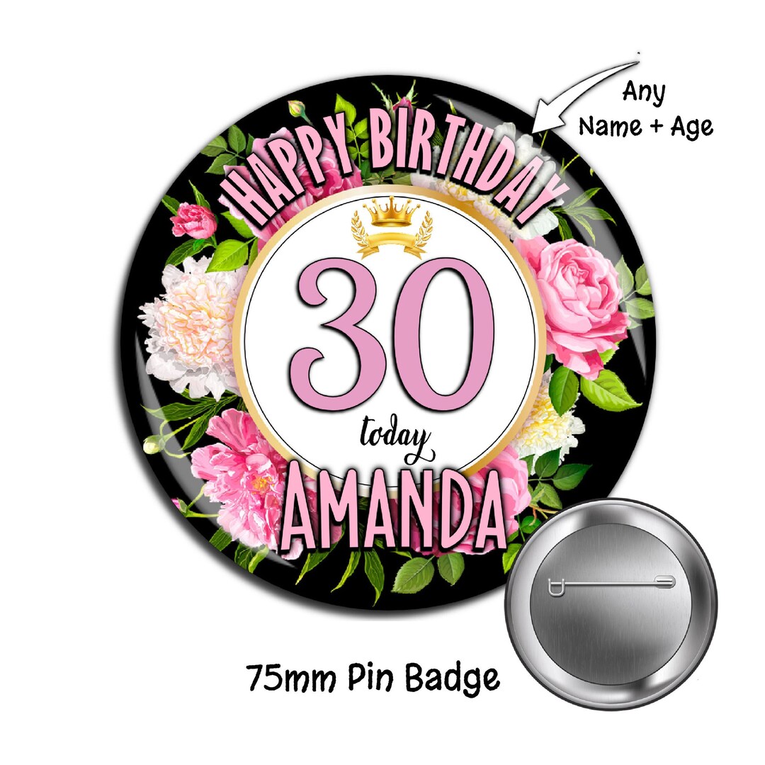 Bannière D'anniversaire Personnalisable étoilée - Pour 18, 21, 30, 40, 50, 60, 70 Ans