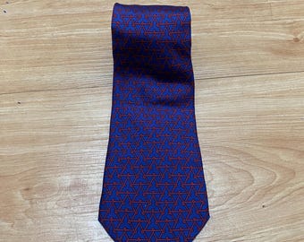 HERMES ネクタイ 659269 T バーガンディ 100% シルクネクタイ 新品