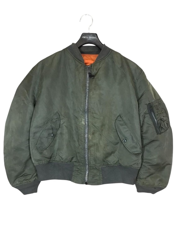 1960's〜1970's MA-1 Flight Jacket Vintage 60-70s Alpha Industries MA-1 Flight Bomber Jacket Usaf