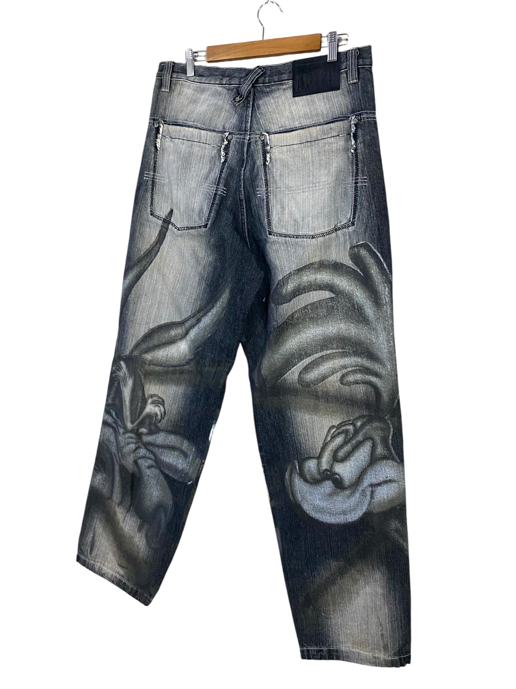 Vintage Lot 29 X Bunny Looney Tunes Graphic Jeans Nice Designer - Etsy