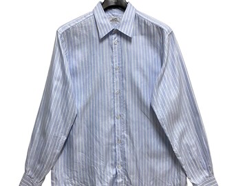 Vintage Hermes Cotton Striped Shirt, Martin Margiela Era (L) - Etsy