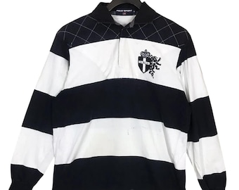 90s Polo by Ralph Lauren Polo Rugby Shirt / Spell Out / Big Logo