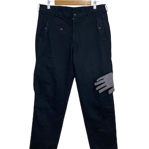 Yohji yamamoto signature label casual pants multipocket W33