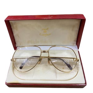 grails!! vintage 1983 cartier glasses size 62 made in france