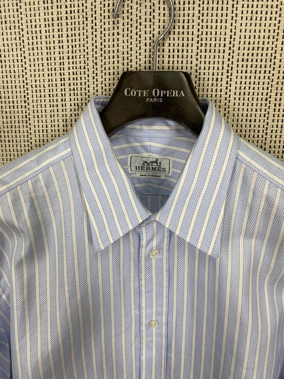Vintage Hermes Cotton Striped Shirt, Martin Margiela Era (L) - Etsy