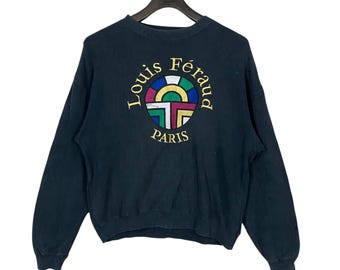 ヴィンテージ Louis Féraud Paris デザイナー スウェットシャツ 
