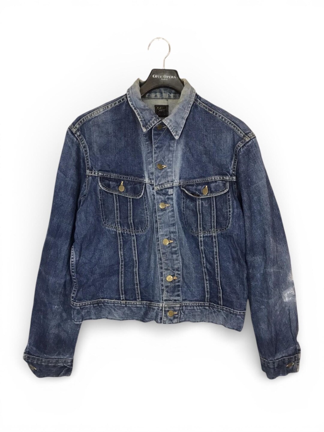 Vintage Lee 70s 101-j Trucker Denim Jacket Distressed Sunfaded