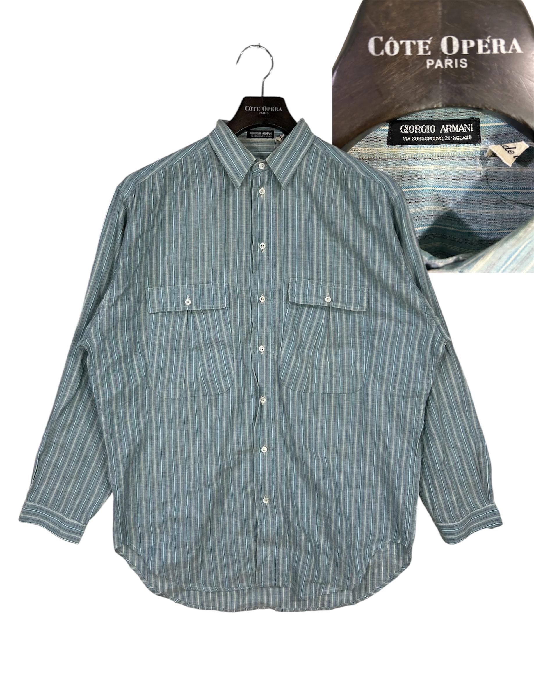 Vintage Giorgio Armani Shirt - Etsy