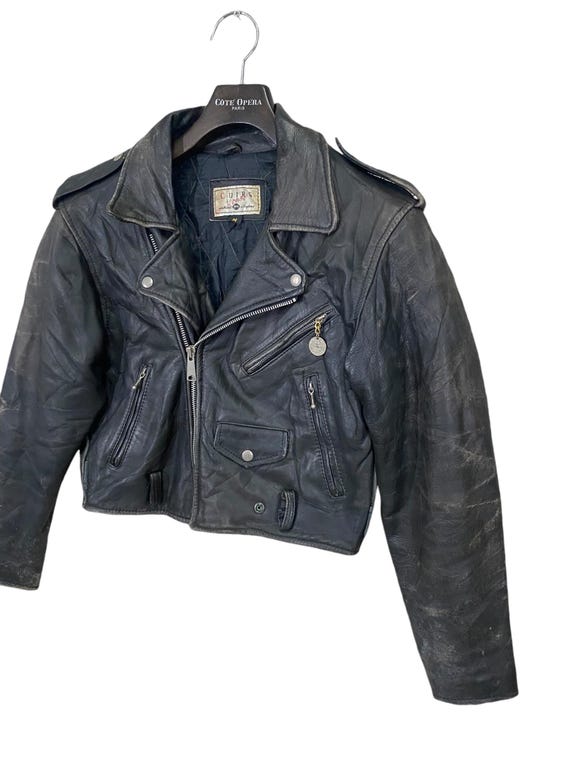 vintage 羊革 ドリズラー leather jacket ライダース M knd-046jkt-13.jpg