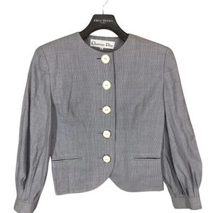 Vintage 80s christian dior crop blazer for women size m