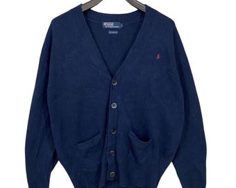 Pickk!! Vintage 90's Polo Ralph Lauren Knit Cardigan Polo Ralph