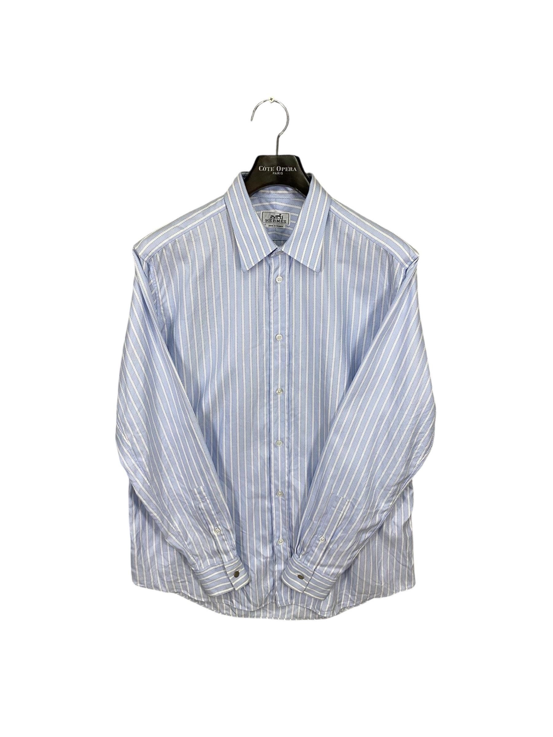 Vintage Hermes Cotton Striped Shirt, Martin Margiela Era (L) - Etsy