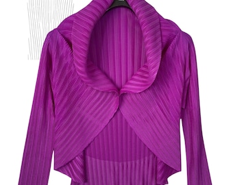Cárdigan Pleats Please de Issey Miyake - Marca de diseño japonesa