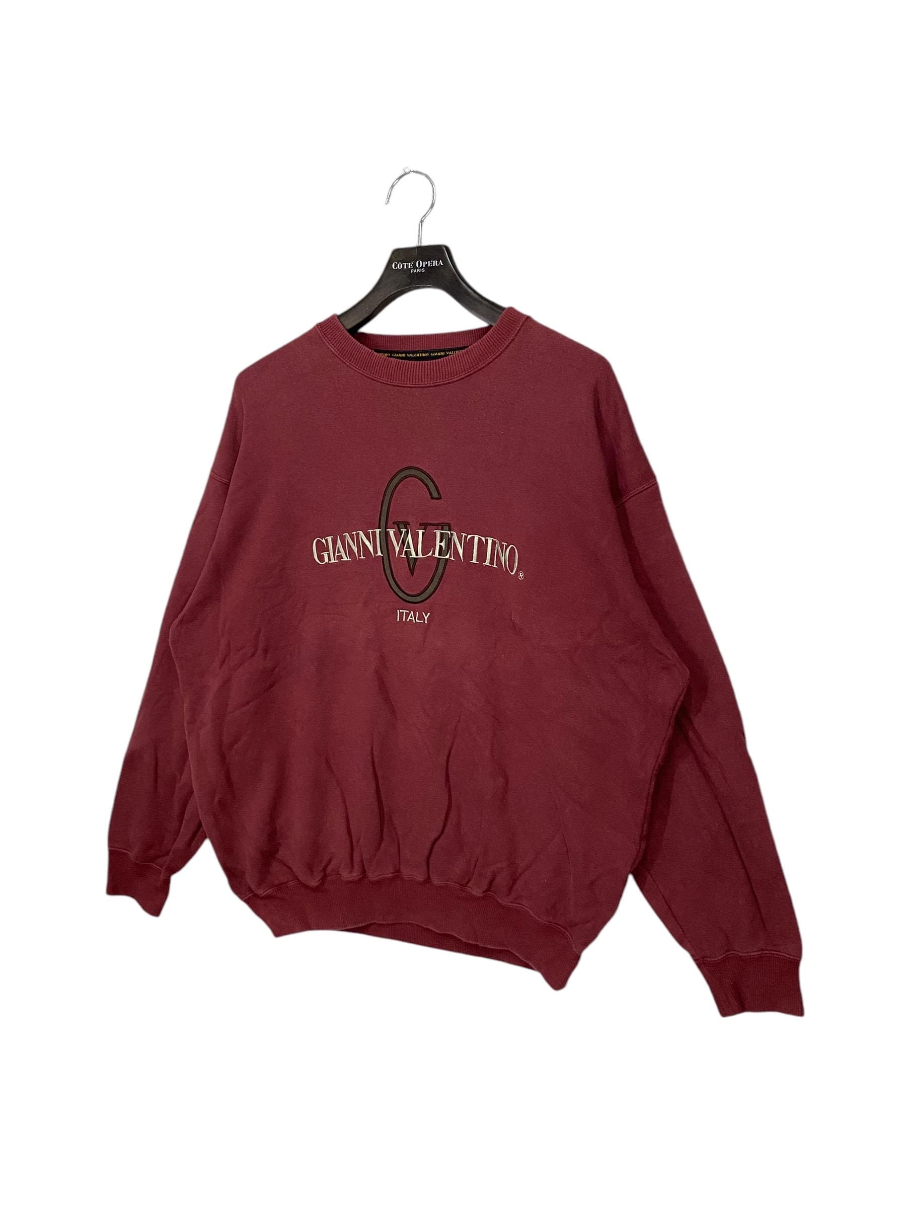 Gianni Valentino Spell Out Emboidery Sweatshirt Crewneck Pullover 