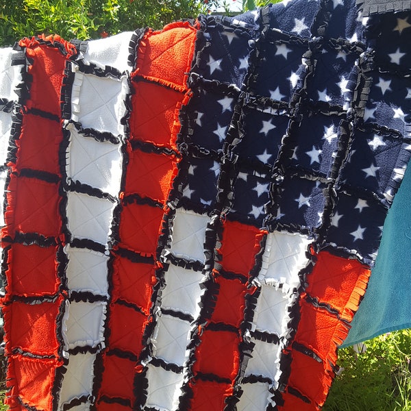 American Flag Quilt Etsy