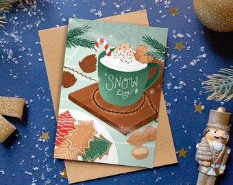 Carte postale "Chocolat chaud de Noël"