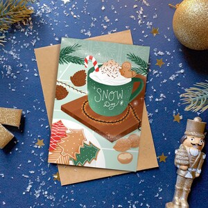 Carte postale "Chocolat chaud de Noël"