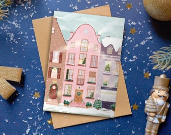 Carte postale "Les rues de Noël"