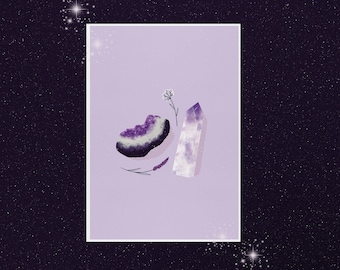 Poster "purple precious stones"