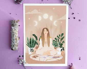 Poster "Moon yoga"