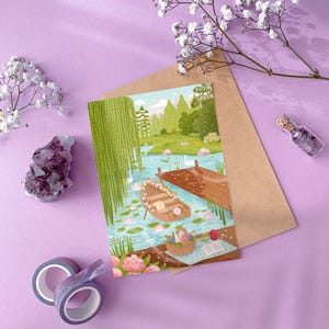 Carte postale "Escapade fleurie"