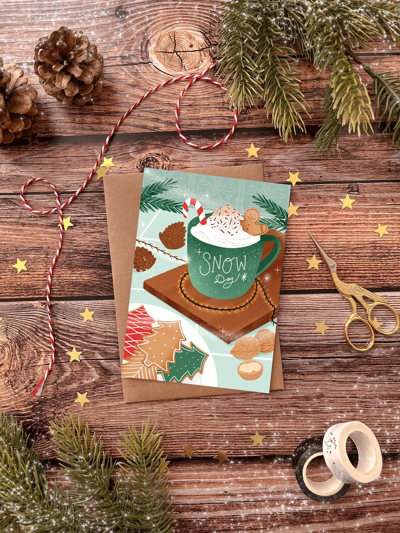 Carte postale "Chocolat chaud de Noël" image 2
