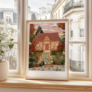 Affiche "cottage d'automne"