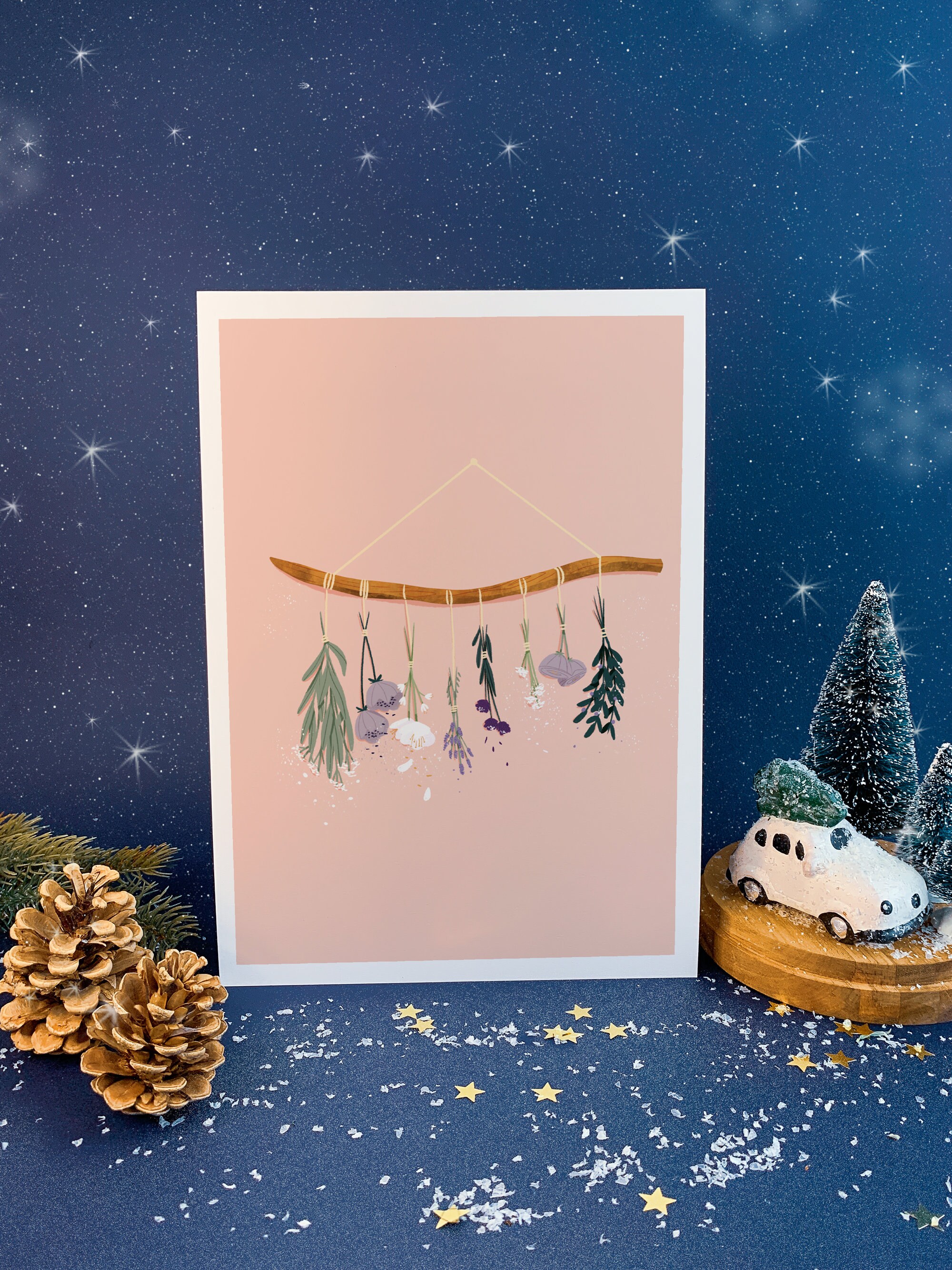 Affiche A4/Fleurs Suspendues