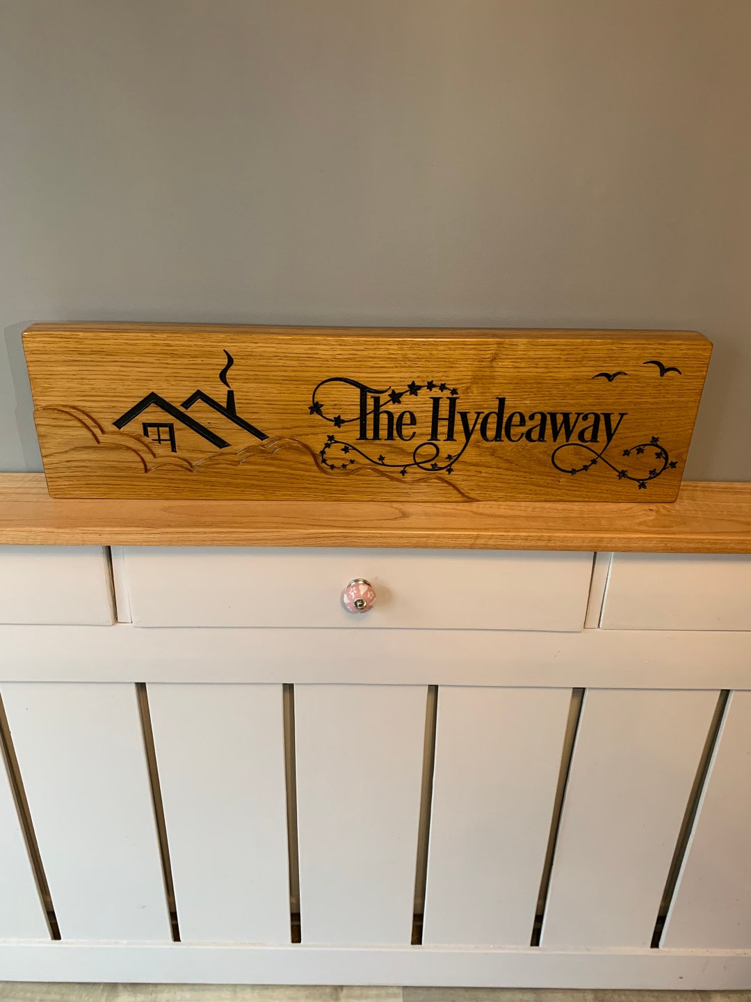 Wooden House Sign, Engraved House Sign, Solid Wood Sign, Wooden Home