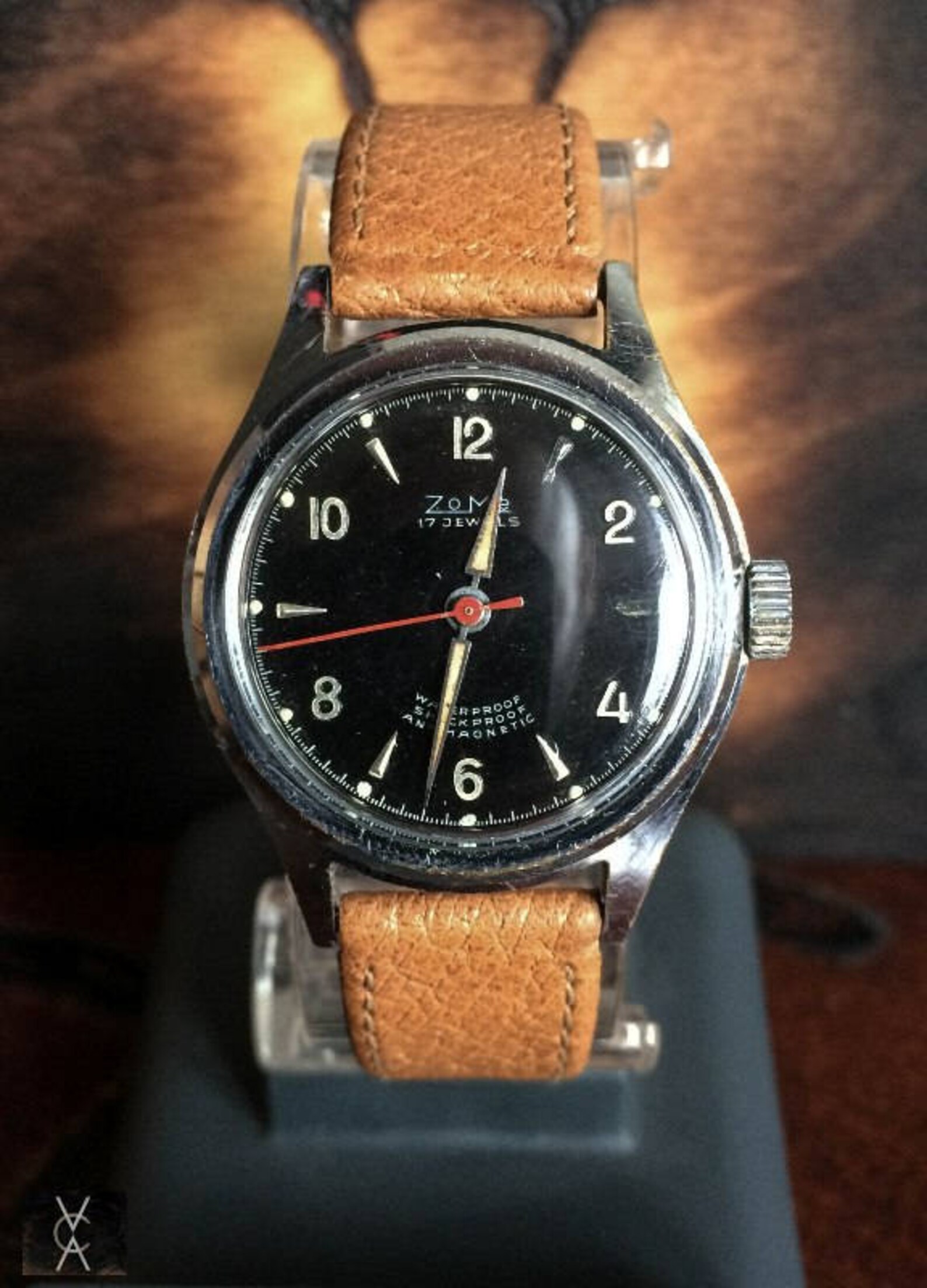 Old Vintage Wrist Watch Zome 17 Jewels Waterproof Shockproof Etsy UK