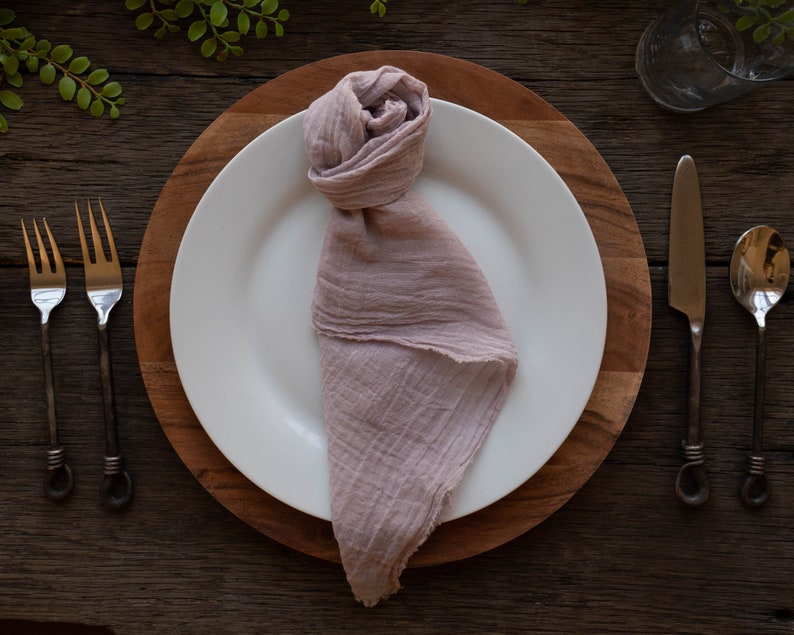 Rustic Wedding Napkins Cheesecloth Napkins DIY Wedding Etsy