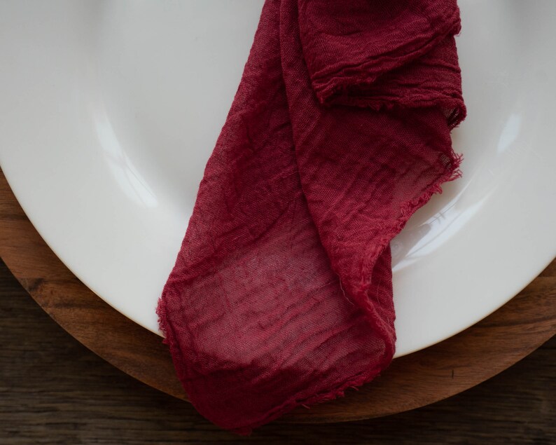 Rustic Wedding Napkins DIY Wedding Cheesecloth Napkins Etsy