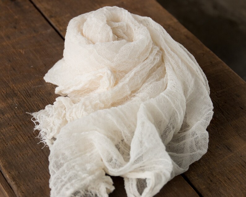 Newborn Cheesecloth Wrap Photo Prop Newborn Wrap Neutral Etsy