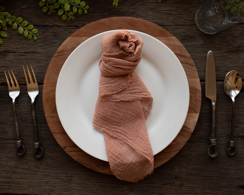 Rustic Wedding Napkins Cheesecloth Napkins DIY Wedding Etsy