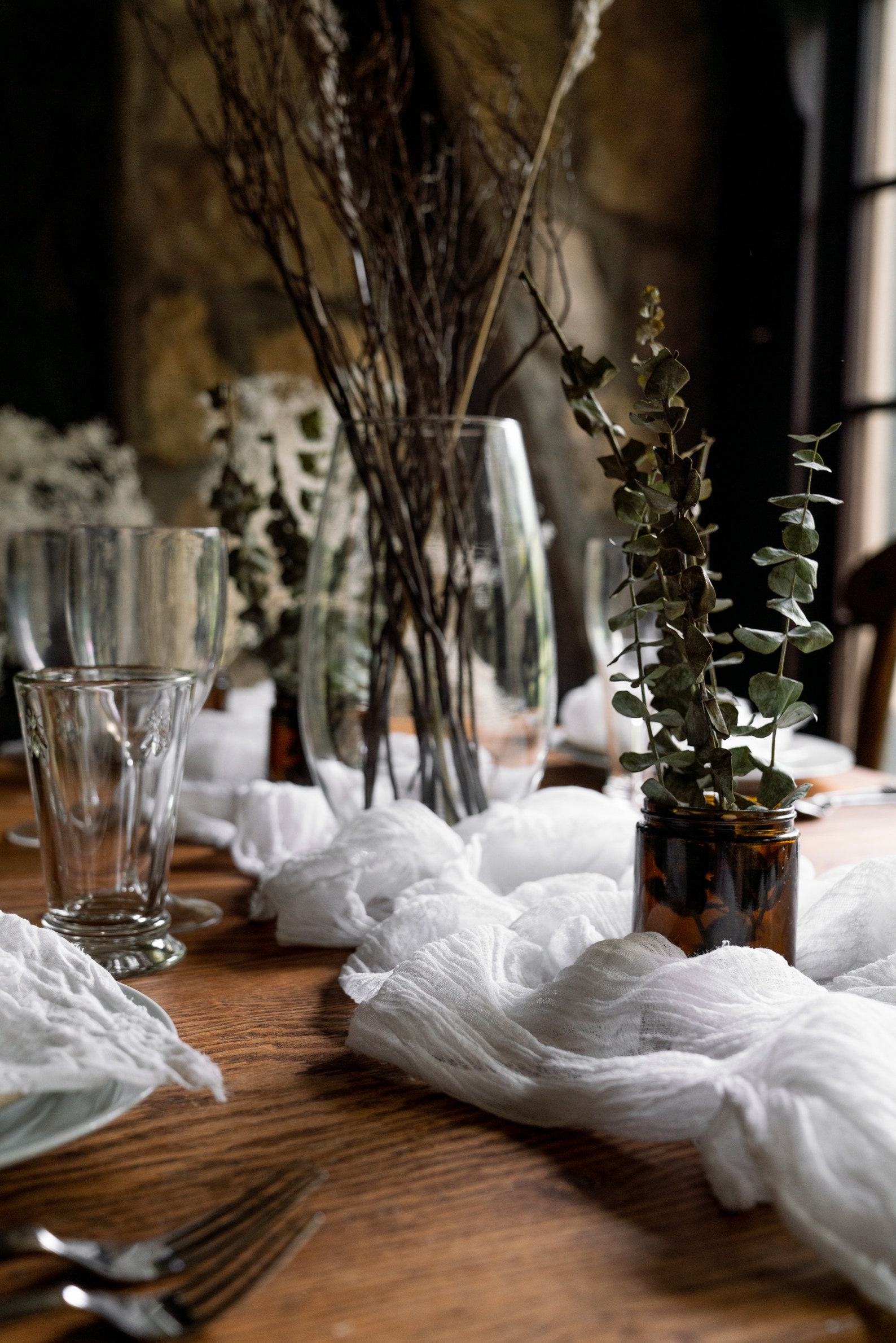 Rustic Wedding Decor White Wedding Decor Cheese Cloth Table - Etsy