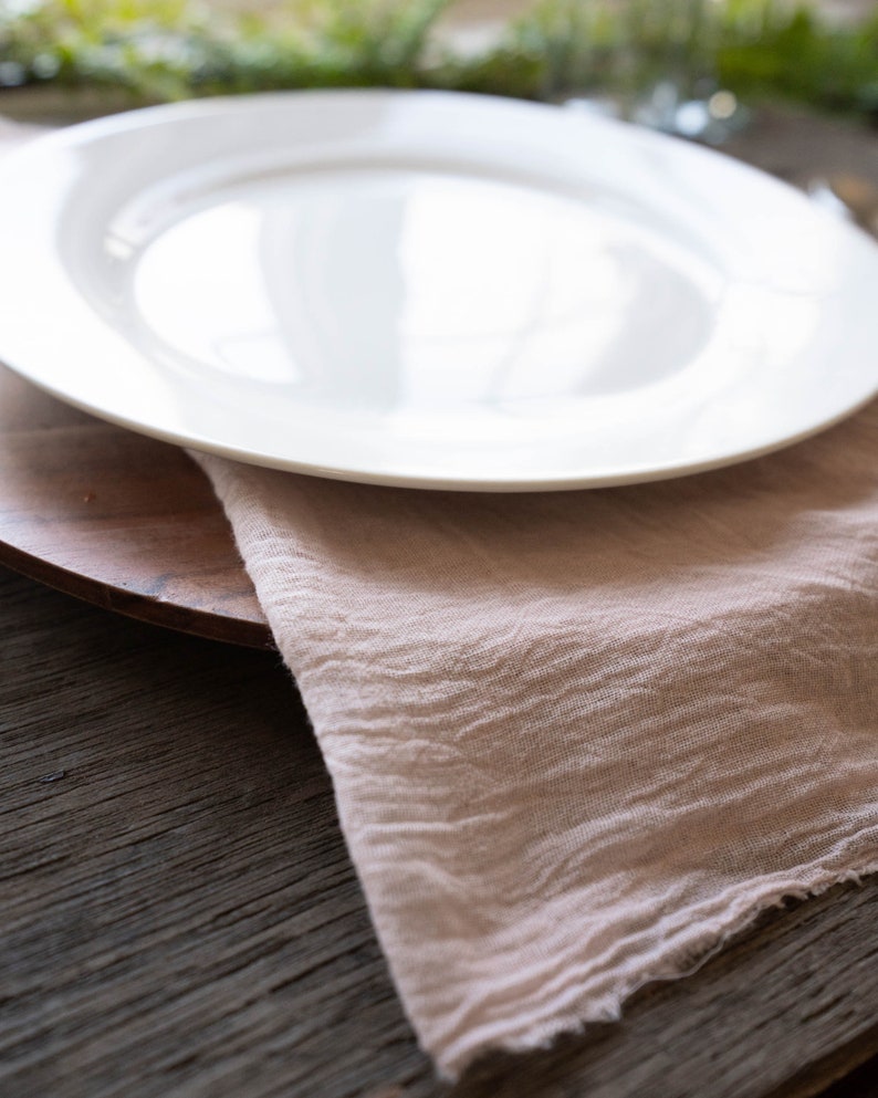 Wedding Napkins DIY Wedding Cheesecloth Napkins Blush Pink Etsy