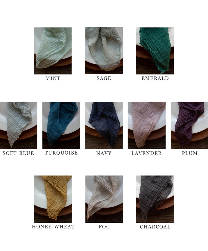 Wedding Napkins DIY Wedding Cheesecloth Napkins Dusty Pink Etsy