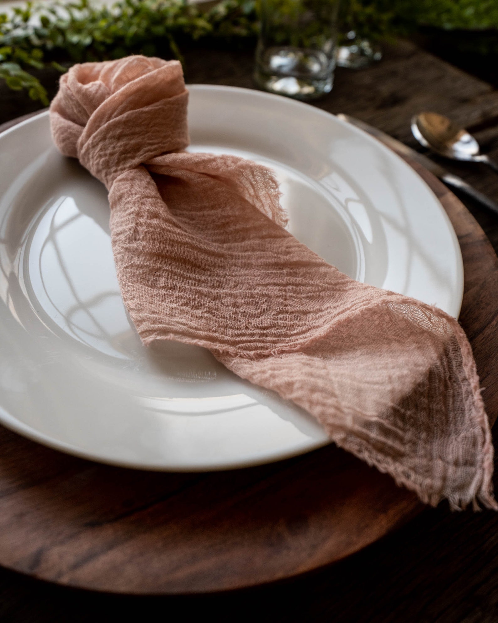 Wedding Napkins DIY Wedding Cheesecloth Napkins Dusty Pink Etsy