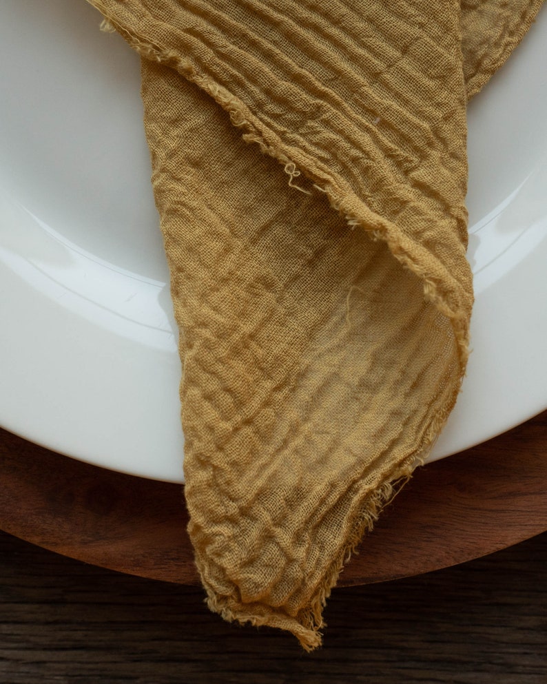 Rustic Wedding Napkins Cheesecloth Napkins DIY Wedding Etsy