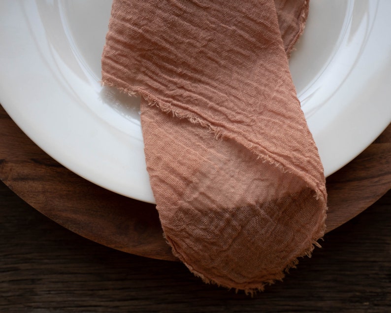 Rustic Wedding Napkins Cheesecloth Napkins DIY Wedding Etsy