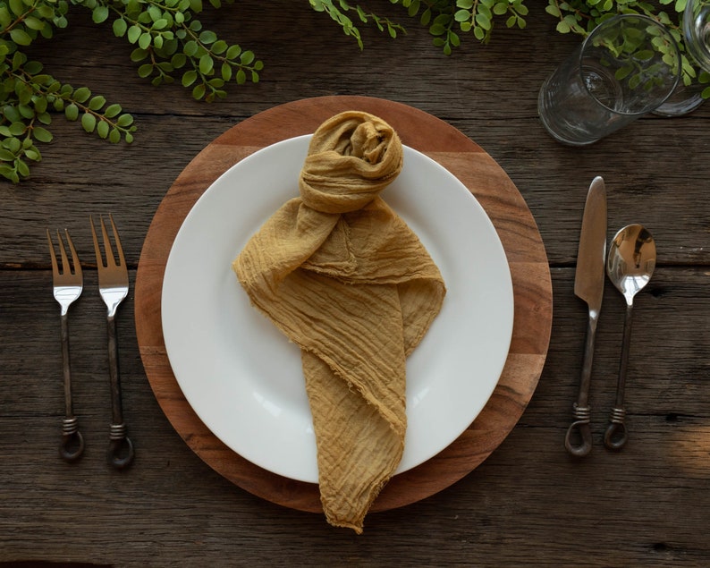 Rustic Wedding Napkins Cheesecloth Napkins DIY Wedding Etsy