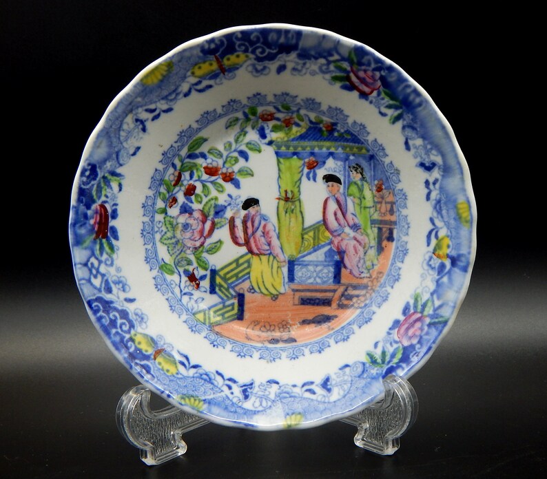 A Hilditch Polychrome Cup /& Saucer Duo